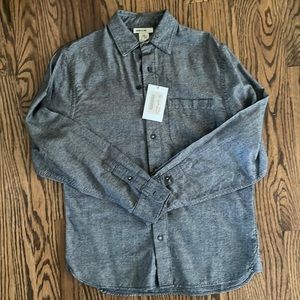 Hitoshi Kato “The Ripper” L/S Gray chambray shirt, size Small